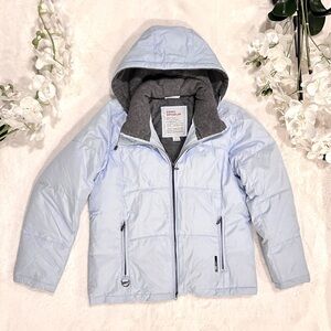 ✨🩵 ZERO XPOSUR Blue Down Puffer Jacket w/ Removable Hood & Water-Resistant 🩵✨